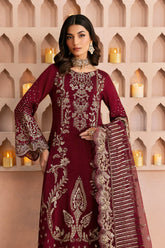 Ramsha Shehnai Rawsilk'25 | SS-102 | 3PC Embroidered Rawsilk Suit